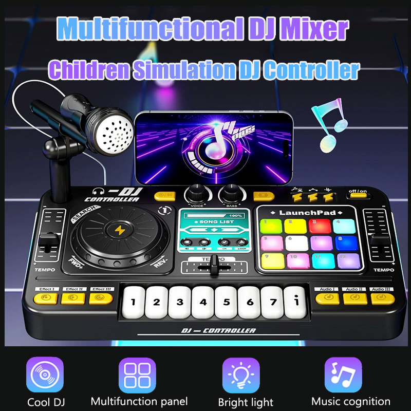Multifunctional DJ Mixer Child - Audio Music Dj ulasan dan harga