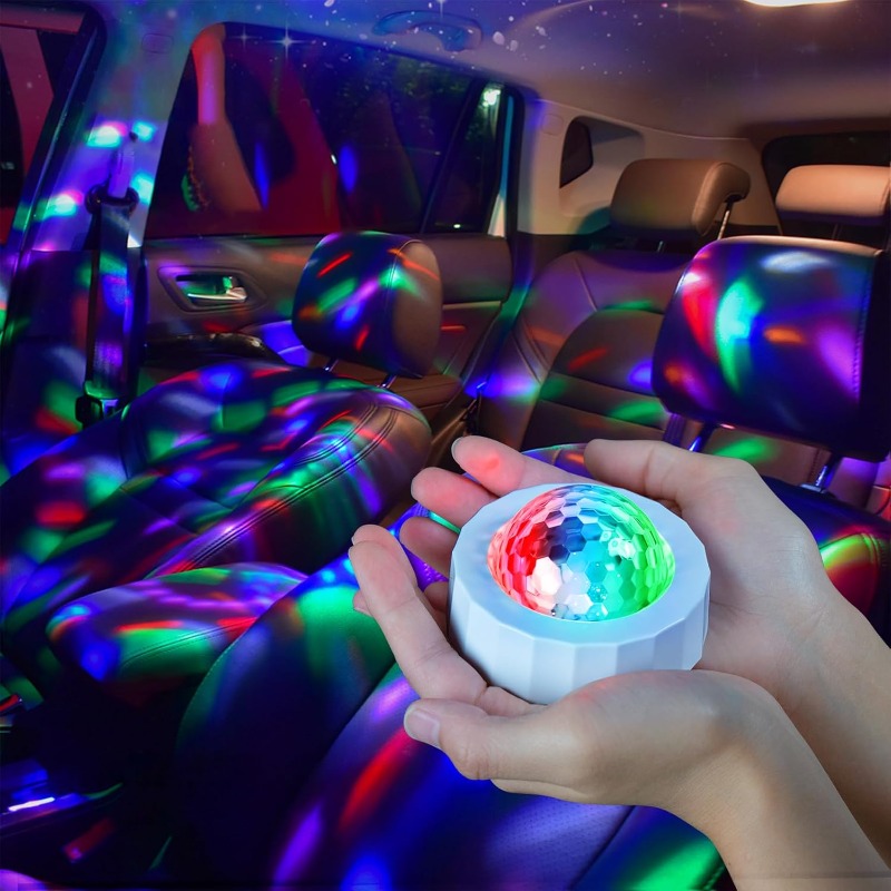 Car Disco Ball Rechargeable Ba - Audio Music Dj ulasan dan harga