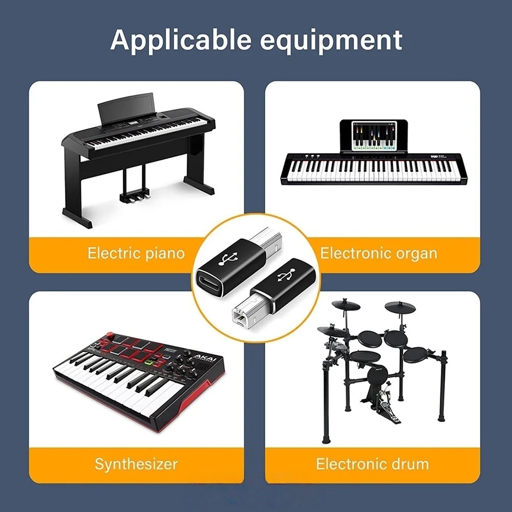USB B Male to USB Type C Femal - Midi Controller Pad ulasan dan harga