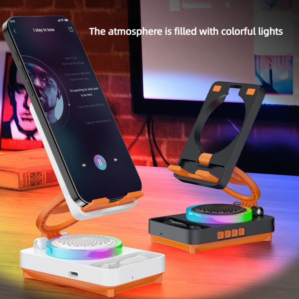 3‑In‑1 Foldable Phone Stand Wi - Audio Music Spotify ulasan dan harga