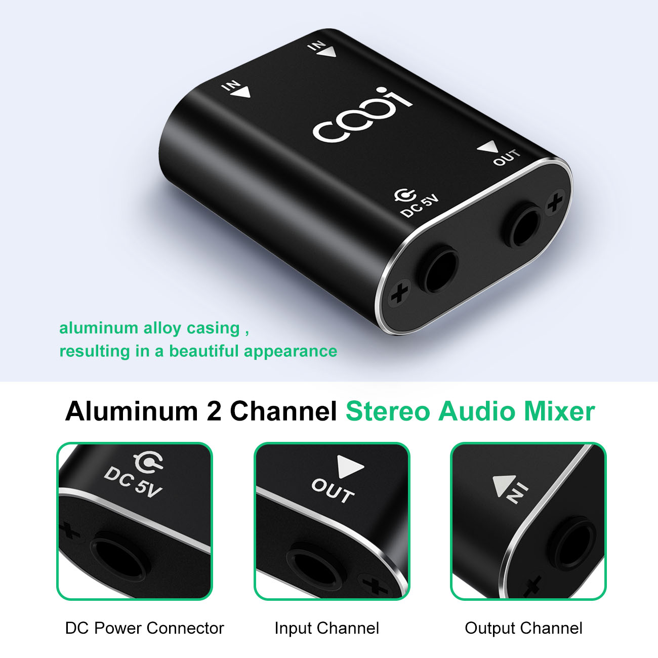 Cooidea 2 Channel Mini Stereo  - Audio Music Dj ulasan dan harga