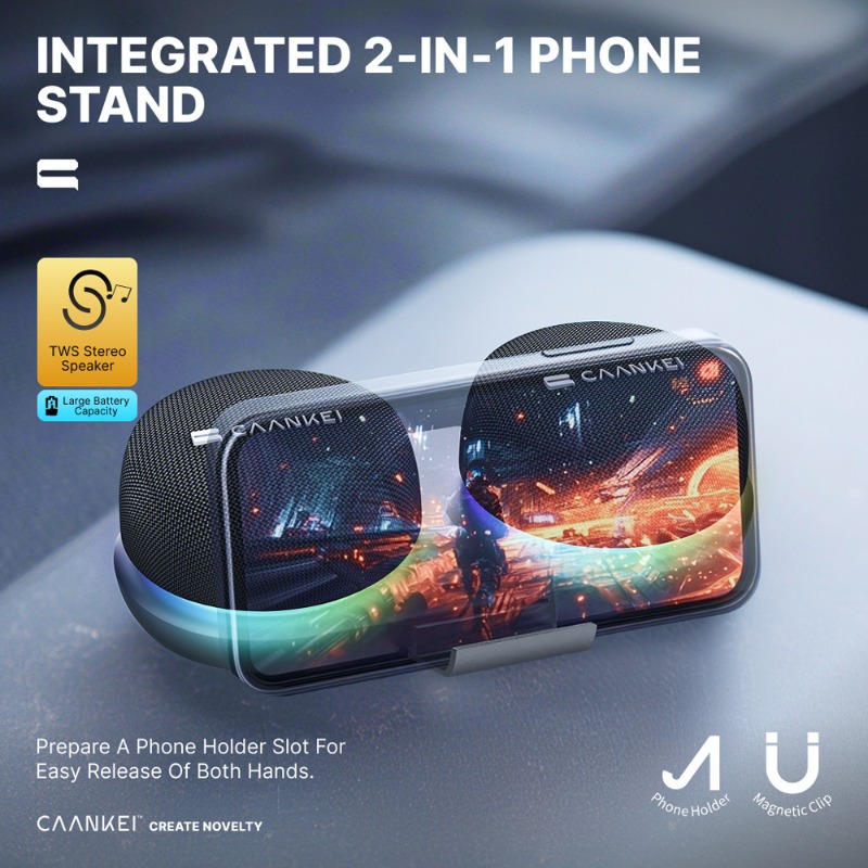 Magnetic Bluetooth Speaker wit - Audio Music Spotify ulasan dan harga