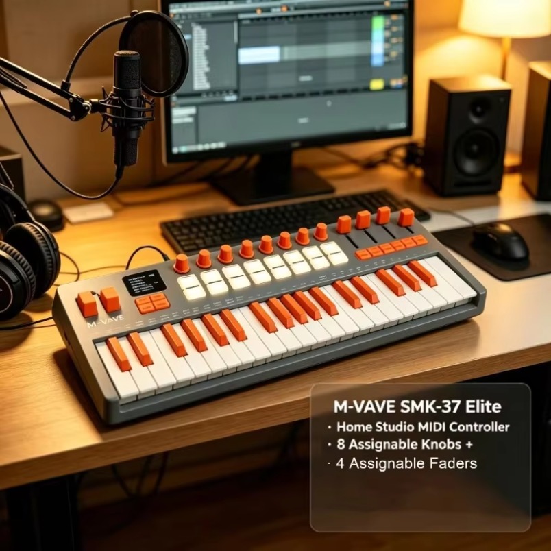 M-VAVE SMK-37 Elite MIDI Keybo - Midi Controller Pad ulasan dan harga