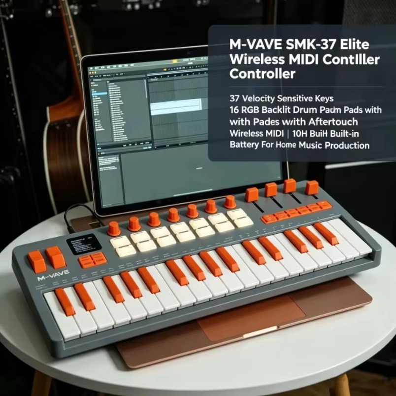 M-VAVE SMK-37 Elite MIDI Keybo - Midi Controller Pad ulasan dan harga